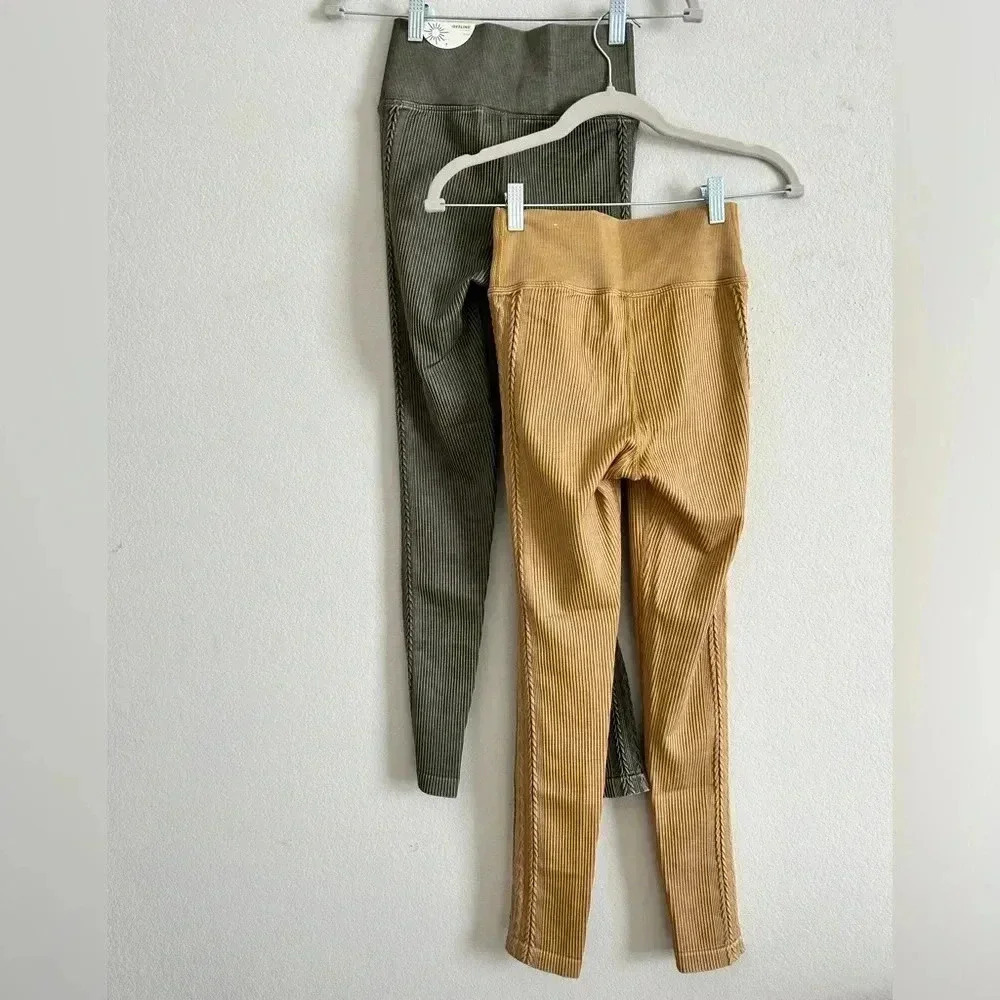 Aerie Offline Seamless 7/8 set of 2 leggings | size small